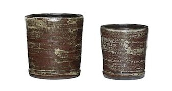 Fossil Krukker 2 stk. Rød