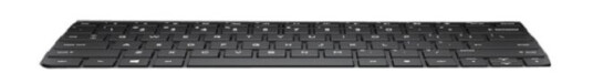 Hp 833714-031, Kabinett + Tastatur, Uk Engelsk, Bakgrunnsbelyst Tastatur, Hp, Spectre X360 13