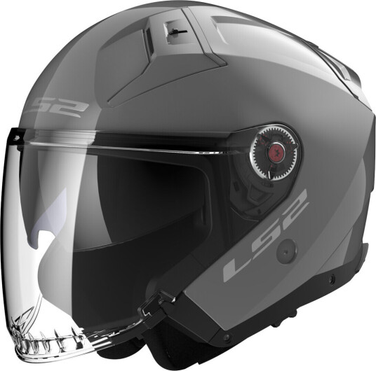 LS2 OF603 Infinity II Solid Jet hjelm XL Grå