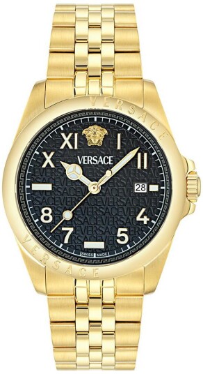 Versace Herreklokke VE9H00624 Anteo Sort/Gulltonet stål Ø41 mm