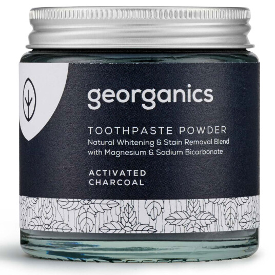 Naturlig tannkrem Powder Georganics aktivt kull 120 ml