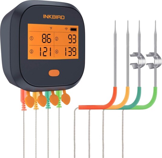Inkbird WIFI Steketermometer 4 prober med WIFI overføring til app