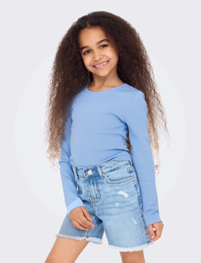 Kids Only Kognessa Life Ls Contrast Cutout Top Jrs Blue 158-164