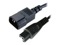 MicroConnect Power Cord Notebook - Strømkabel - IEC 60320 C5 til IEC 60320 C14 - 1 m