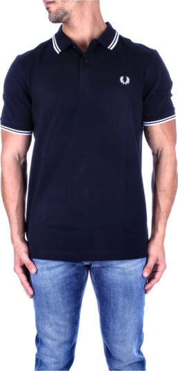 Fred Perry Twin Tipped Polo Shirt Navy/White