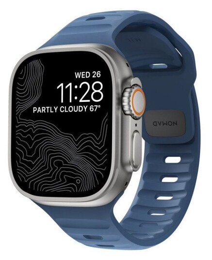 Nomad Sport Klokkerem for Apple Watch 49/45/44/42mm Blå
