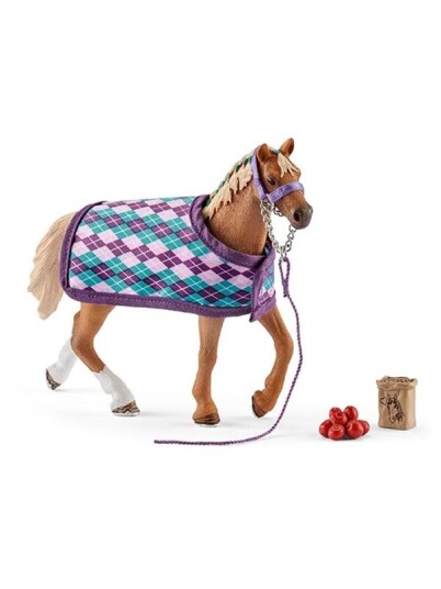 Schleich English Thoroughbred with blanket