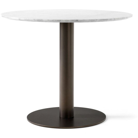 &Tradition In Between Sk11 Bord 90cm / Bronsert Spisebord & Barbord Marmor Hvit 132646A258