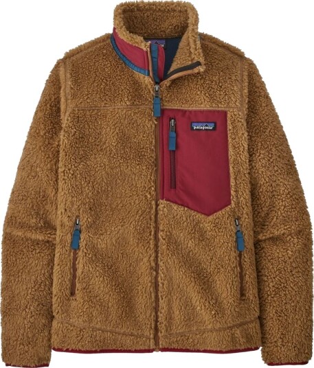 Patagonia W´S Classic Retro-X Jkt Dame Nbwa Nest Brown W/Wax Red M Patagonia W´S Classic Retro-X Jkt Dame Nbwa Nest Brown W/Wax Red M