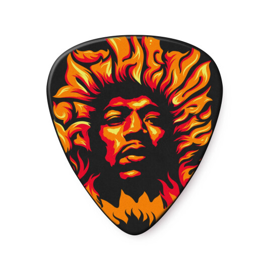 Dunlop Jimi Hendrix Picks 6 Pack Voodoo Fire