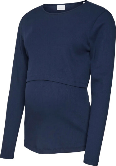 Mamalicious Mlemily June Ls Jrs Top 2F   Navy   M
