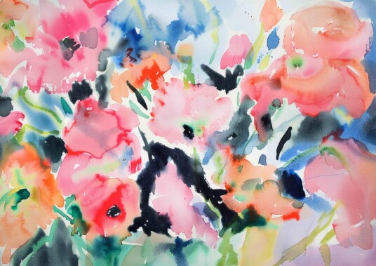 Plakat Abstrakt Blomsterkunst Plakat Abstrakt Blomsterkunst