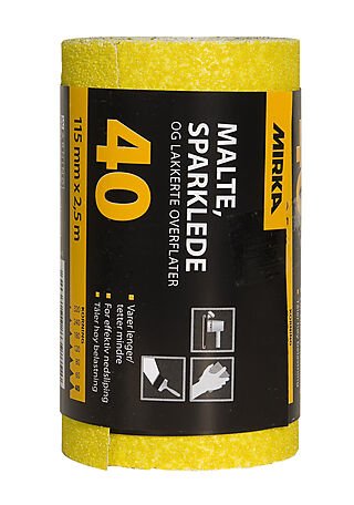 Mirka K180 Sliperull 115mm x 2,5m for Lakk og Maling