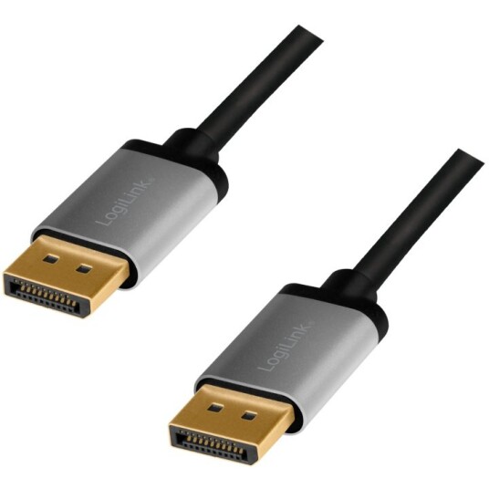 LogiLink DisplayPort-kabel 4K/60 Hz aluminium 1 m LogiLink DisplayPort-kabel 4K/60 Hz aluminium 1 m