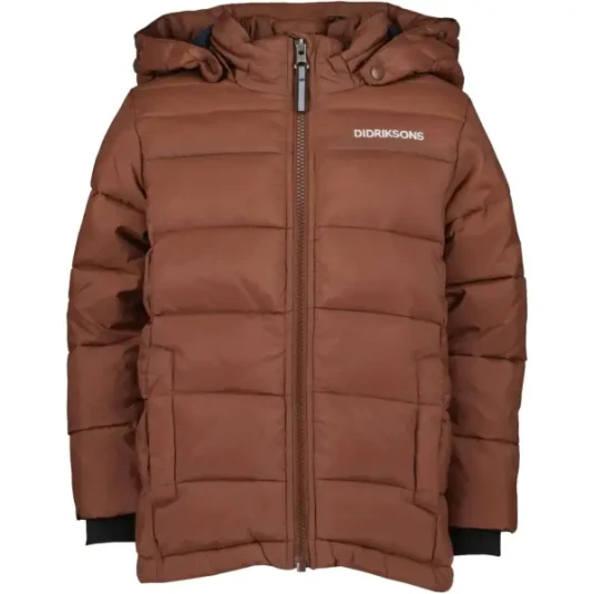 Didriksons Kids' Rodi Jacket 100, Earth Brown Didriksons Kids' Rodi Jacket 100, Earth Brown