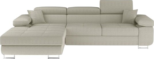 Seksjon Eltap Armando 289x85x203 cm Jarell 18 Lys Beige Venstre Seksjon Eltap Armando 289x85x203 cm Jarell 18 Lys Beige Venstre