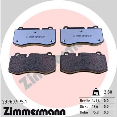 Bremseklosser ZIMMERMANN 23960.975.1 Bremseklosser ZIMMERMANN 23960.975.1