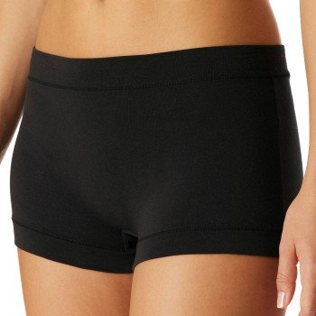 Schiesser Truser Unique Cotton Boyshort Svart bomull Medium Dame