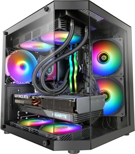 Mars Gaming MC-3TLITE Mini Tower mATX Mini-ITX Svart Mars Gaming MC-3TLITE Mini Tower mATX Mini-ITX Svart