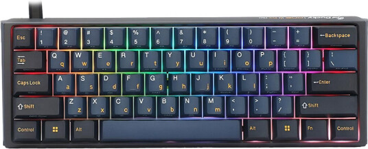 Ducky One 3 Pro Mini 60% Tastatur RGB Mx2a Brown Svart Ducky One 3 Pro Mini 60% Tastatur RGB Mx2a Brown Svart