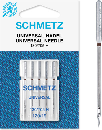 Schmetz Universalnål 120/19 130/705 H, 120/19, 5-pack Schmetz Universalnål 120/19 130/705 H, 120/19, 5-pack