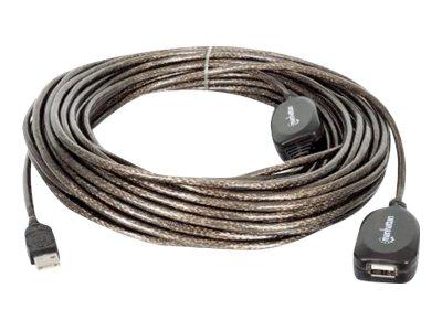 Manhattan USB 2.0 Aktiv Forlengelseskabel 20 m Hunkjønn/Hankjønn Manhattan USB 2.0 Aktiv Forlengelseskabel 20 m Hunkjønn/Hankjønn