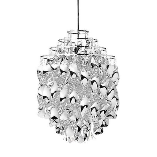 Verner Panton Spiral SP01 Taklampe Sølv Verner Panton Spiral SP01 Taklampe Sølv