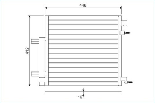 Kondensator VALEO 822578 Kondensator VALEO 822578