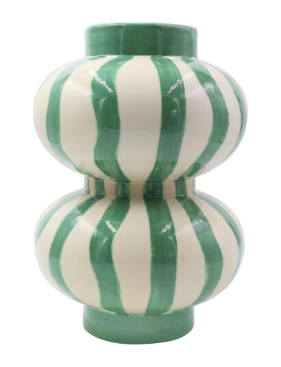 Que Rico Vase - Augusto - Rayas Bailarinas - Green - 28.3 CM Que Rico Vase - Augusto - Rayas Bailarinas - Green - 28.3 CM