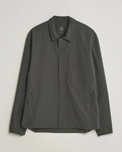 Scandinavian Edition Merge II Stretch Shirt Jacket Dark Olive