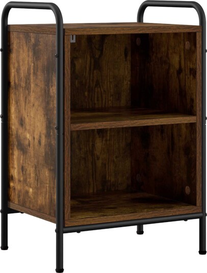 vidaXL Nattbordskap Røkt Eik 40 x 30 x 60 cm Konstruert tre