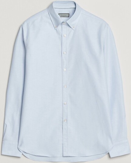 Canali Oxford Button Down Shirt Light Blue Canali Oxford Button Down Shirt Light Blue
