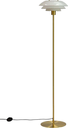 DybergLarsen DL31 Gulvlampe Opal/Brass DybergLarsen DL31 Gulvlampe Opal/Brass