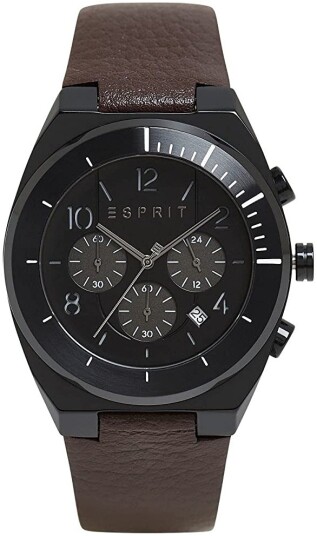 Esprit Herreklokke ES1G157L0035 Strike Sort/Lær Ø44 mm Esprit Herreklokke ES1G157L0035 Strike Sort/Lær Ø44 mm