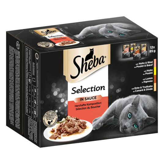 Sheba Økonomipakke: Selection I Saus 48 X 85 G Porsjonsposer Selection I Saus