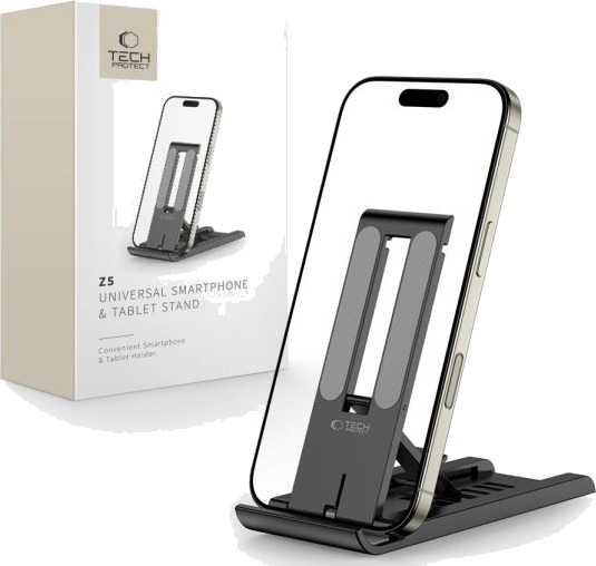 Tech Protect Z5 Universell Stativholder For Smarttelefon & Nettbrett Svart