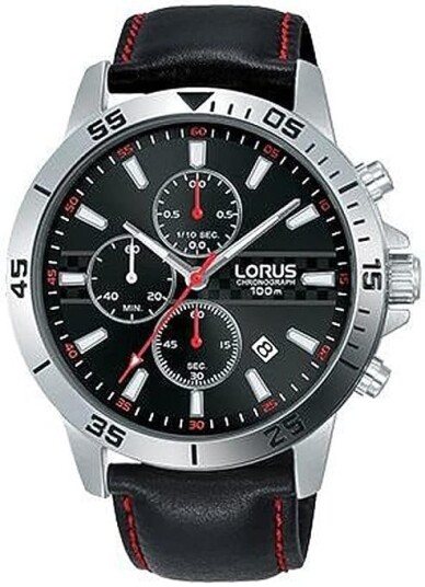 Lorus Herreklokke RM313FX9 Sports Grå/Lær Ø44 mm Lorus Herreklokke RM313FX9 Sports Grå/Lær Ø44 mm