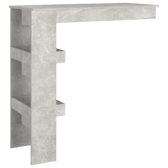 vidaXL Veggmontert barbord betonggrå 102x45x103,5 cm konstruert tre