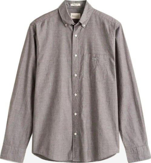 Gant Reg Classic Poplin Shirt BLACK BROWN M