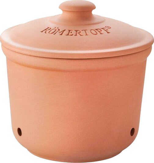 Römertopf Hvit Løkskrukke Ø12,5 terracotta Römertopf Hvit Løkskrukke Ø12,5 terracotta