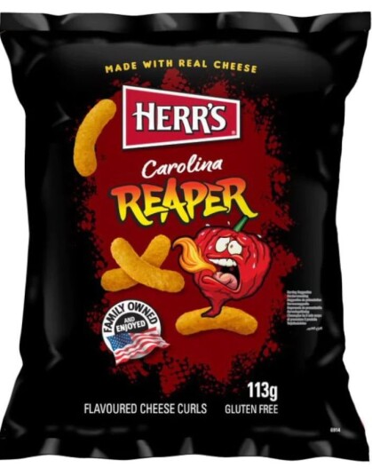 Herr"s Carolina Reaper Ostepop 113 gram USA supersterk
