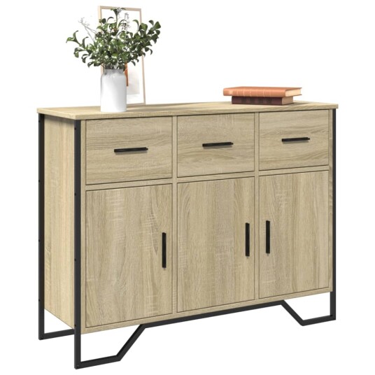 Skjenk sonoma eik 97x32,5x74,5 cm konstruert tre 8721102811289