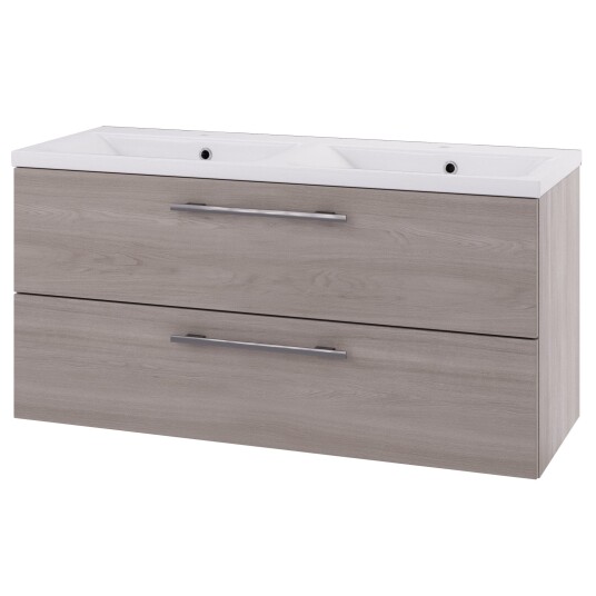 Linn Bad Ingrid D45cm Servantskap Lys eik / 120cm Dobbel 2 Skuffer