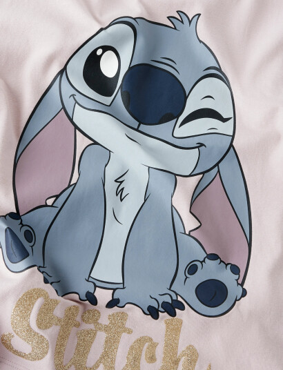 name it Nkfakun Stitch Ss Nreg Top Box Noos Wdi Pink 122-128