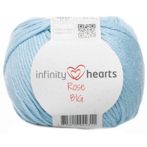 Infinity Hearts Rose Big Garn 81 Lyseblå