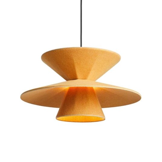 Loom Design Vevstol Morphic Taklampe Gul Loom Design Vevstol Morphic Taklampe Gul
