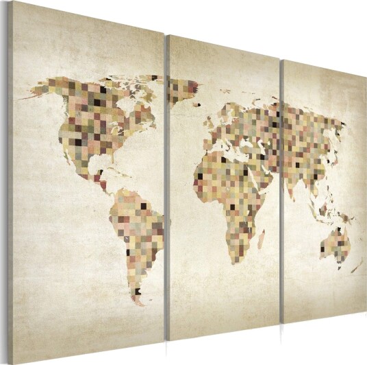 Bilde Beige shades of the world 90x60 Artgeist sp. z o. o.