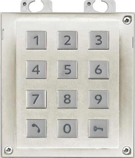 2N Tastaturmodul IP Verso Sølv