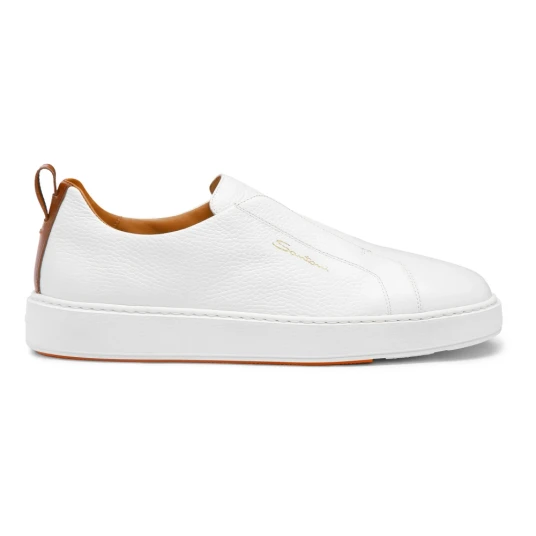 Santoni Herre Sko Hvit 45 EU