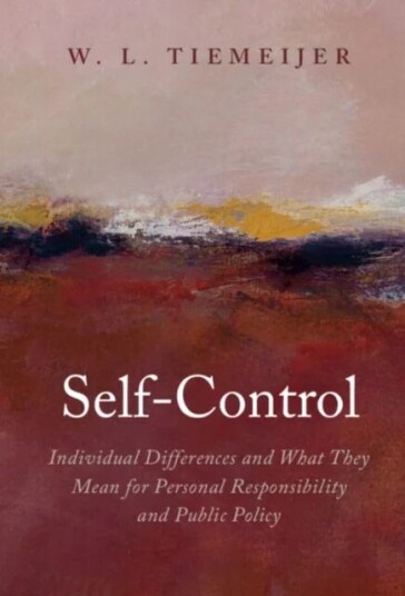 Self-Control Av W. L. (Erasmus Universiteit Rotterdam) Tiemeijer